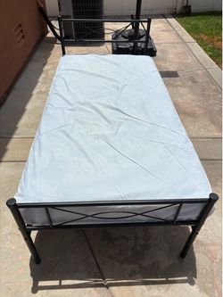Twin Size Bed Frame w/ mattress