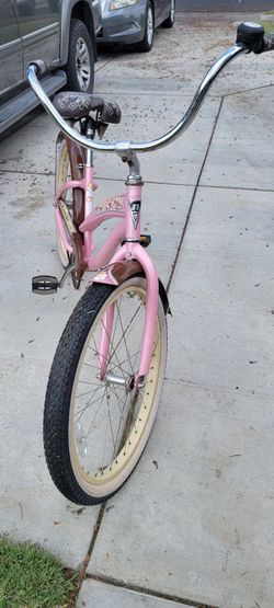 24" wheels pink nirve classic beach cruiser