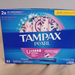 32ct. Tampax Pearl Tampons. Brand New Box!