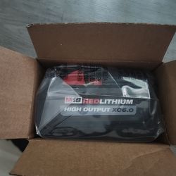 Milwaukee M18  high output battery 6.0 amp