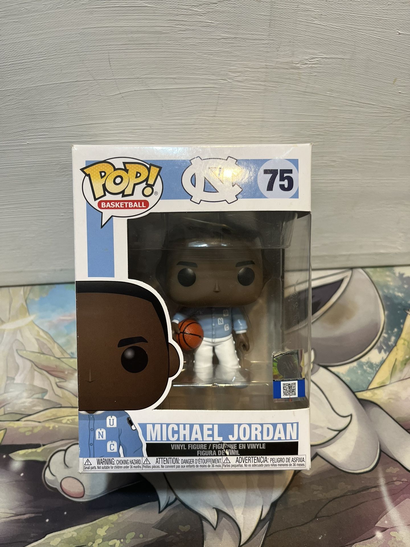 Michael Jordan #75 Funko Pop North Carolina UNC Box
