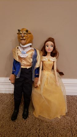 Disney store Beauty and the Beast Barbie dolls