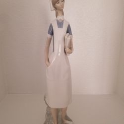 15 Inch Lladro Porcelain Nurse Figurine