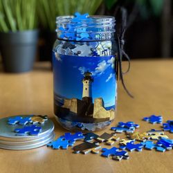 Puzzle 🧩 Jar - Duluth Harbor North Pier Light 