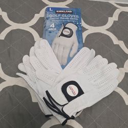 Kirkland Signature Golf Gloves 4-Pack  Large Cabretta Leather Right Handed Glove