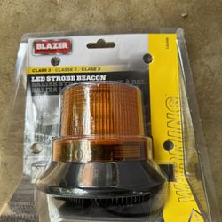 Blazer LED Light Beacon Magnetic Base Flashing Warning Amber Orange