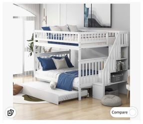 Bunk bed 3 in one twin size