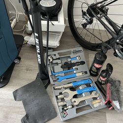 Bike Maintenance Kit – LifeLine Pump + Tool Set + Cleaning Supplies (Great Condition!)