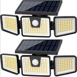 Solar light outdoor flood light pack of 2