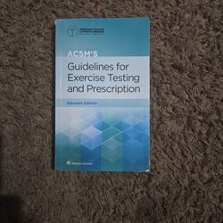ACSM's Guidelines For Exercise Testing And Prescription 11th Edition 