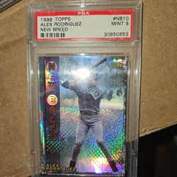 1999 topps alex rodriguez new breed