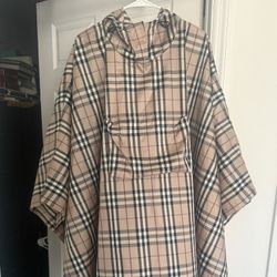 Burberry Check Nylon Poncho OBO
