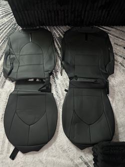 Seat Covers for 2024 2025 Toyota Grand Highlander XLE,Limited, Platinum, Hybrid-Three Row,Second Row Captain Chair