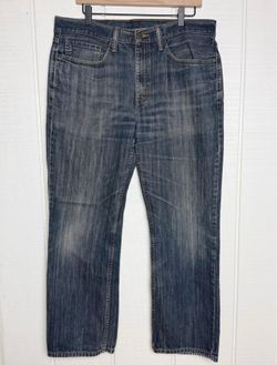 Levi’s 514 Straight Jeans Mens 36x30 Blue Medium Wash Denim Red Tab Cotton Used