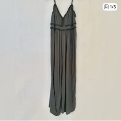 Francesca's Mi Ami Green Romper Jumpsuit 