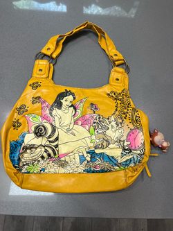 Alice in Wonderland Yellow Hobo Handbag