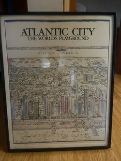 Vintage Atlantic City Poster by Charles Lounsberry 23X29