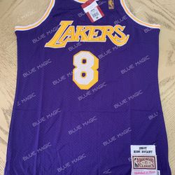 New YOUTH Kobe Bryant Jersey MPLS Minneapolis Lakers // Los Angeles Lakers/ Lower Merion High School / Stars // Blue / Red / White  Tmac Iverson James