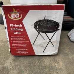 18-inch Folding Grill By Barbeque Chef - 200 Sq. In