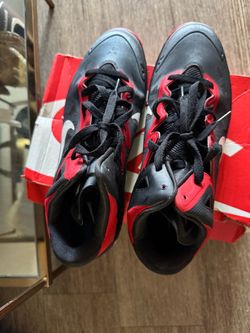 Nike High-Top Cleats Black and Red