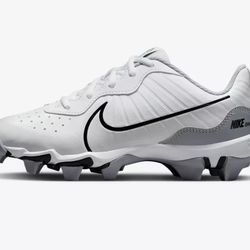 Brand New Nike Alpha Huarache Keystone White Baseball Cleats Sizes 12c, 2, 3, 4, 5, 6