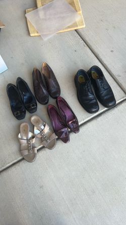 Dockers for men and 4 pairs of women shoes all for $10