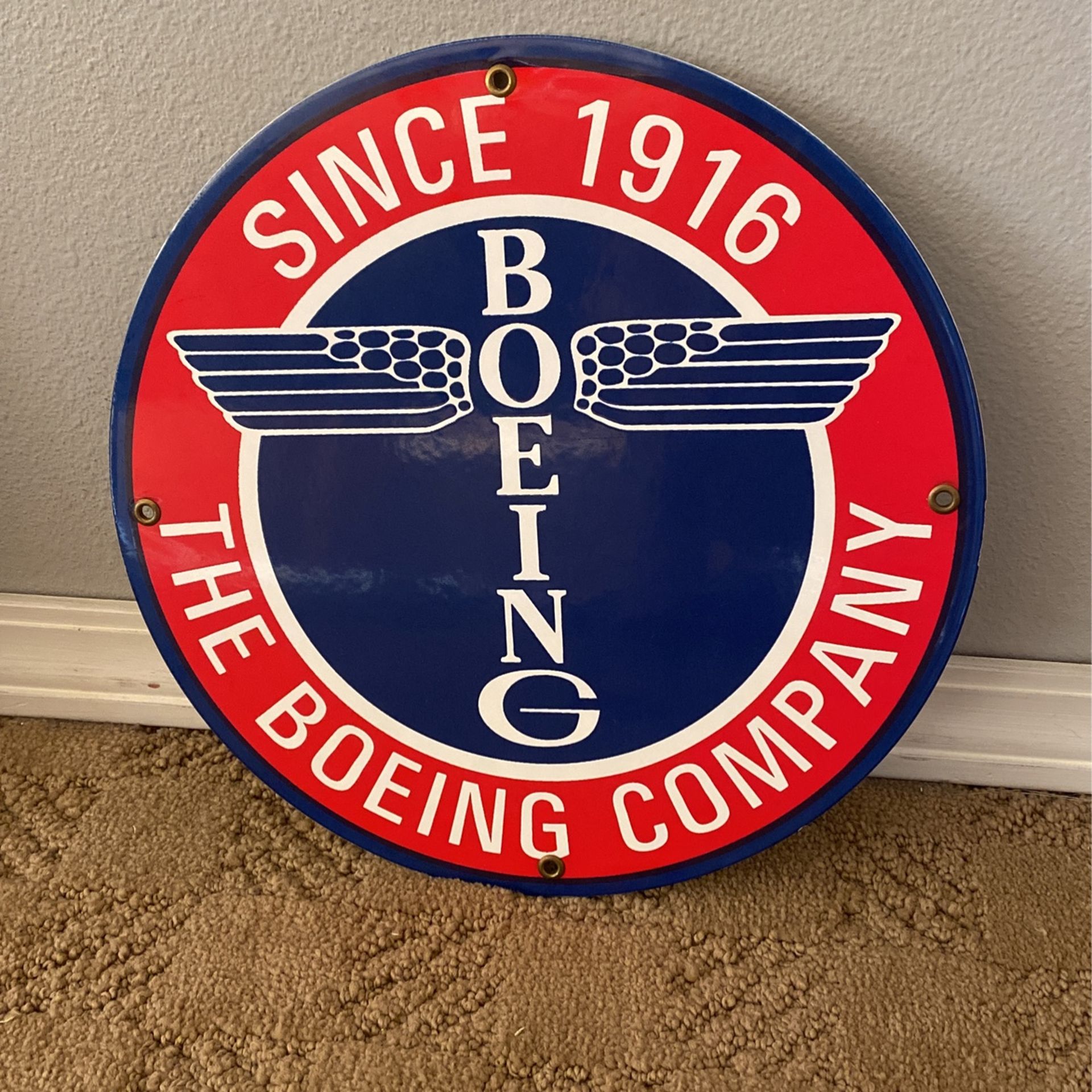Boeing metal sign for sale in kent wa offerup