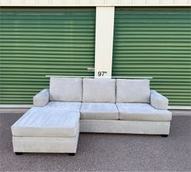 Beautiful Gray Sofa Sectional Couch + Free Delivery