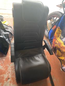 black gaming chair