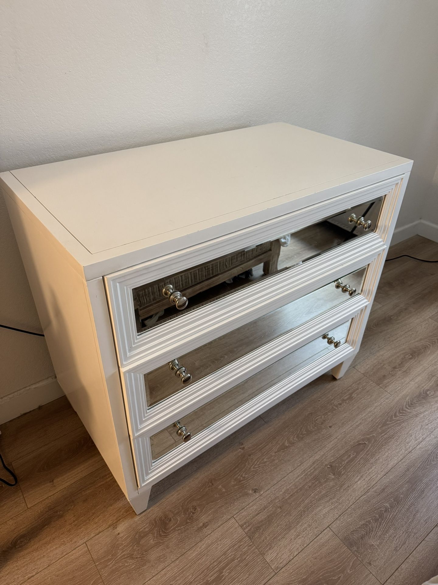 Z Gallerie White Mirror Dresser - 3 Drawers