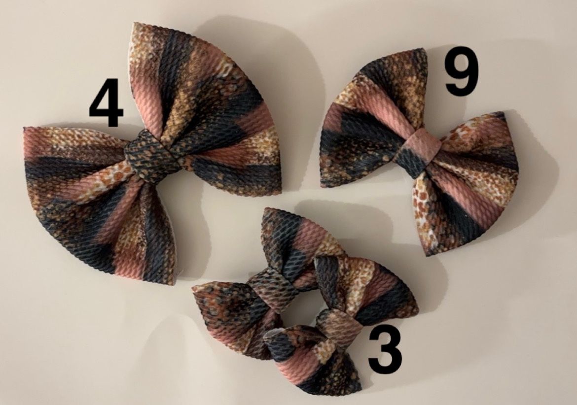 Fall Hair Bows