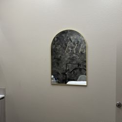 Gold Arch Decorative Mirror 30x20