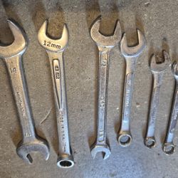 Mismatched Combination Wrench Set Name Brand Steel