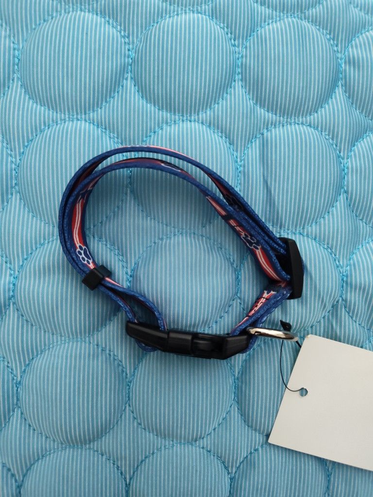 Native Blue and Red Dog Collar