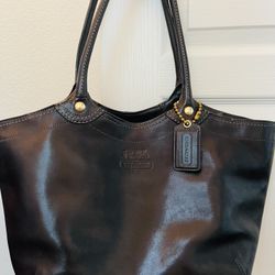 Authentic Leather Coach Handbag 