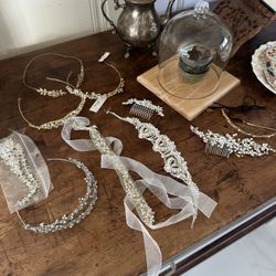 Lot Of Bridal Hair Accessories 