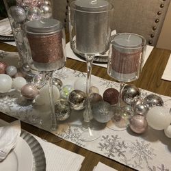 Glass Candle Holder 