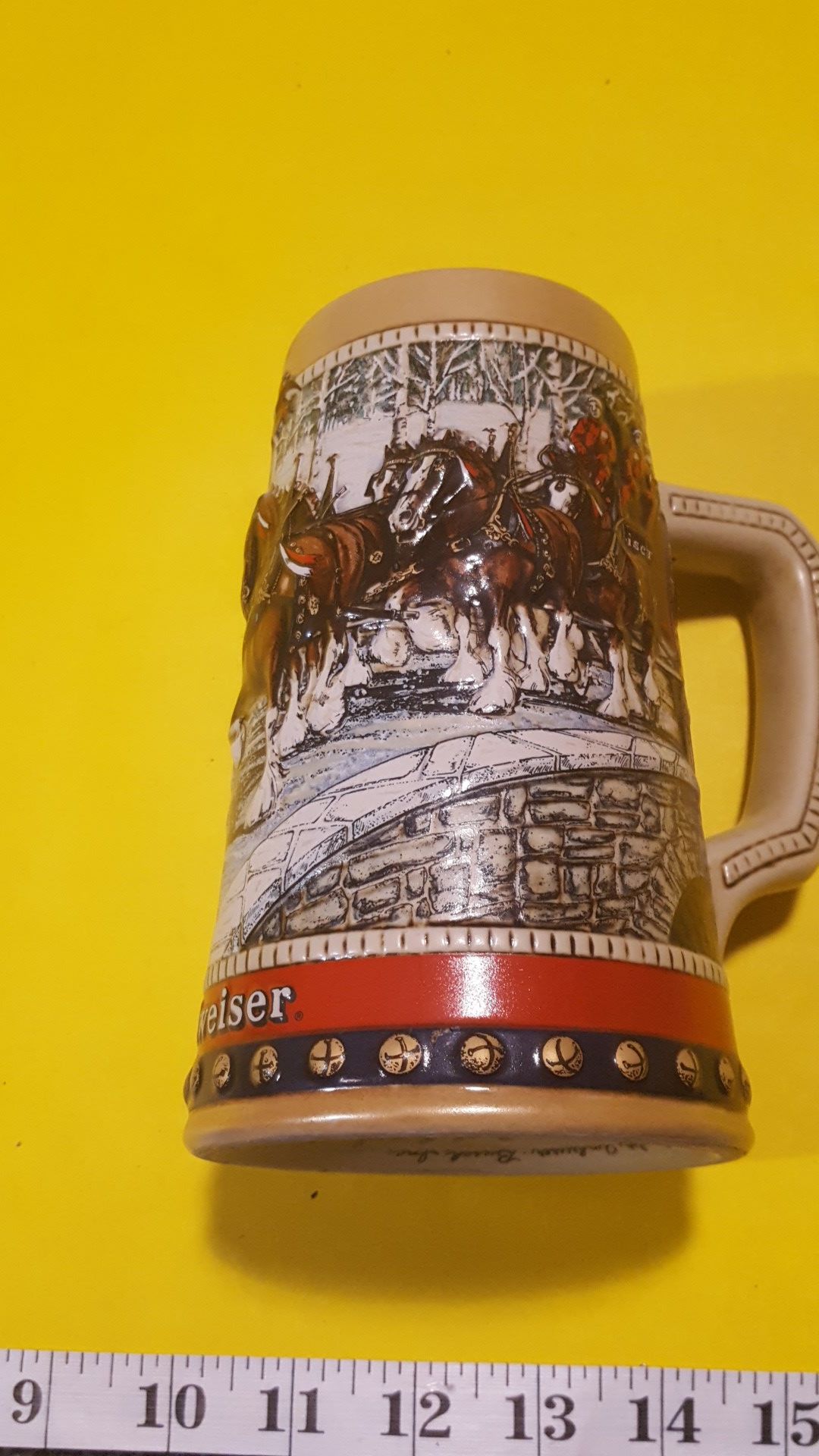 1988 Limited Budweiser Stein **CHRISTMAS SPECIAL**