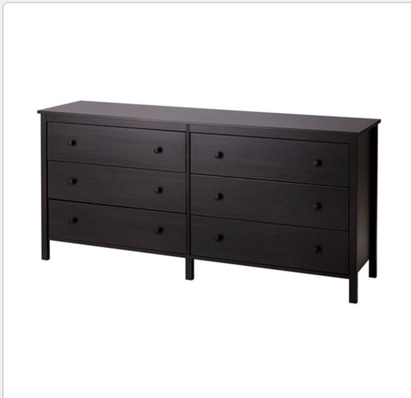 IKEA KOPPANG 6-drawer dresser, black-brown, 67 3/4x32 5/8 "