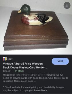 Vintage 🦆 emblem Storage Compartment