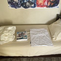 Twin Bed With Lucid mattress
