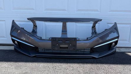 GRAY HONDA CIVIC SEDAN FRONT BUMPER 2019 2020 2021