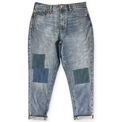 Universal Thread Boyfriend Denim Cropped Cuffed Patched Jeans Women’s Size 6/28R new