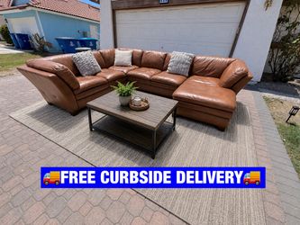 🚚FREE DELIVERY🚚 ✨XL Leather Sectional Couch✨