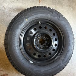 245/65R17 Blizzak Snow Tire And 17” X 7.5” Steel Wheel