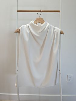 Zara Crepe Cowl Neck Tank