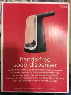 Hands free soap dispenser