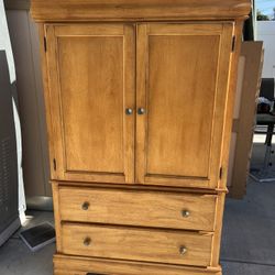 Wood Armoire Vintage 