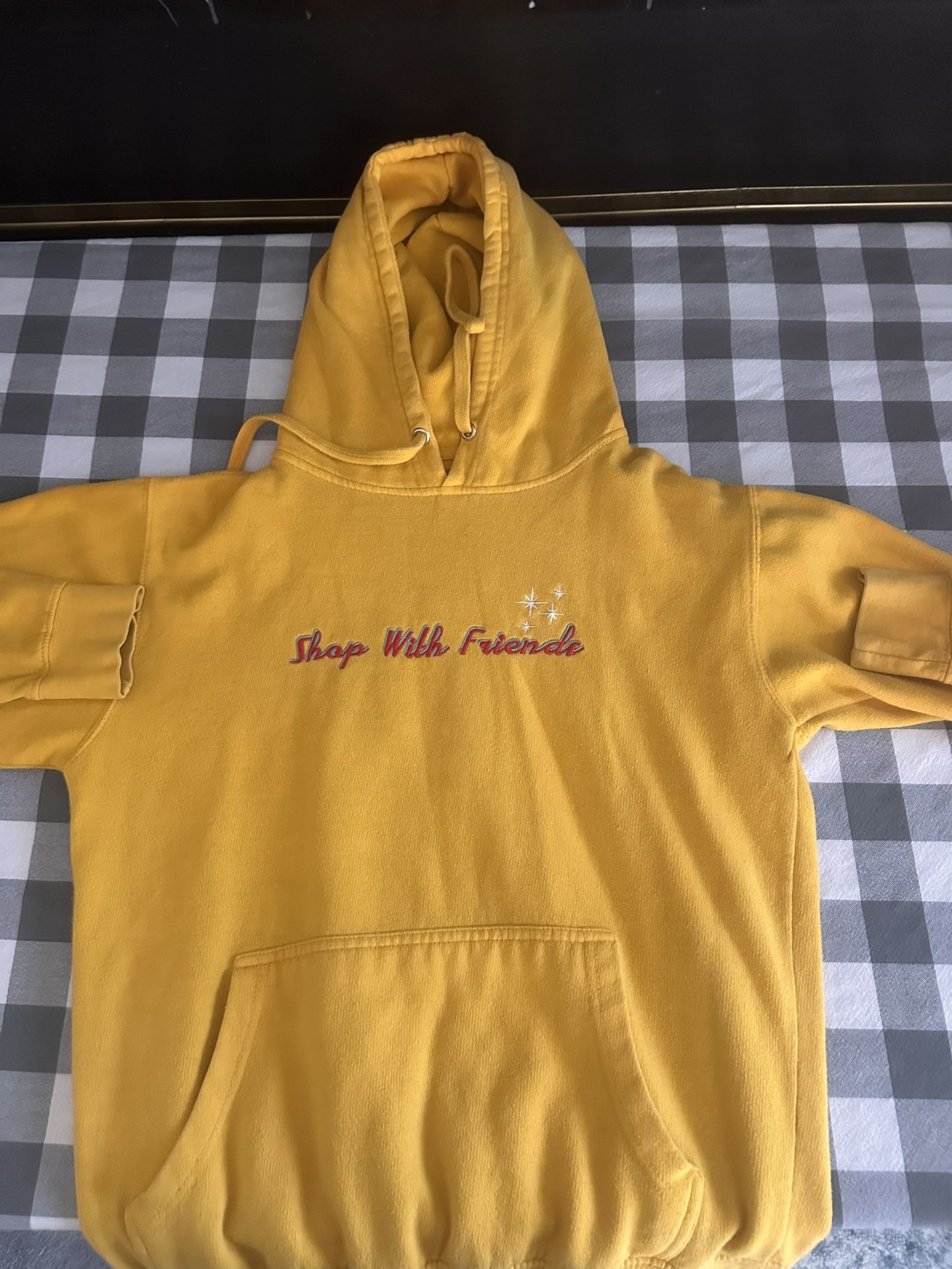 Yellow Shop With Friend Hoodie.