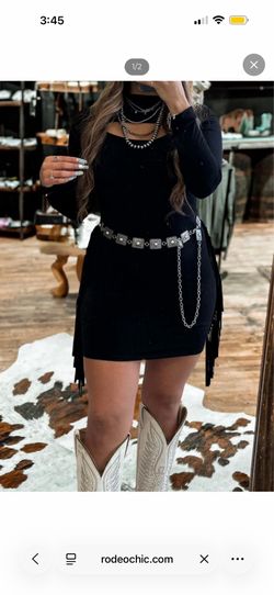Black dress western